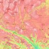 Honghe topographic map, elevation, terrain