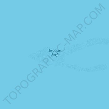 Swallow Reef topographic map, elevation, terrain