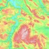 Holzminden (arrondissement) topographic map, elevation, terrain