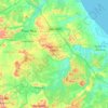 Papantla topographic map, elevation, terrain