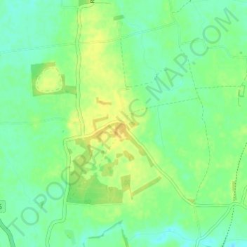 Rise topographic map, elevation, terrain