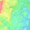 Liberty County topographic map, elevation, terrain