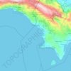 Pedernales topographic map, elevation, terrain