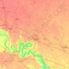 Firozabad topographic map, elevation, terrain