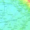 Karanganyar topographic map, elevation, terrain