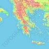 Greece topographic map, elevation, terrain
