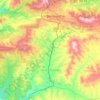 Zoubiria topographic map, elevation, terrain