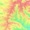 Donec'k topographic map, elevation, terrain