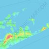 Town of East Hampton topographic map, elevation, terrain
