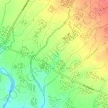 Adikarto topographic map, elevation, terrain