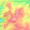 Country topographic map, elevation, terrain