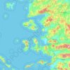 Noord-Egeïsche Eilanden topographic map, elevation, terrain