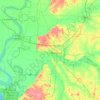 Dyer County topographic map, elevation, terrain