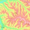Sifangwu topographic map, elevation, terrain
