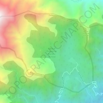 Parque Provincial Potrero de Yala topographic map, elevation, terrain