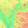 Gomel District topographic map, elevation, terrain
