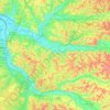 Entre Deux Mers topographic map, elevation, terrain