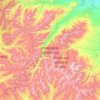 Washakie Wilderness Area topographic map, elevation, terrain