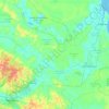 Siak river topographic map, elevation, terrain