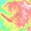 Penhas Juntas topographic map, elevation, terrain