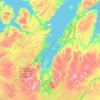 Porsanger topographic map, elevation, terrain
