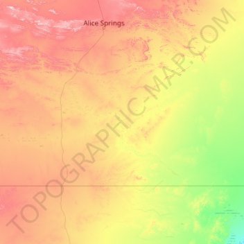 Ghan topographic map, elevation, terrain