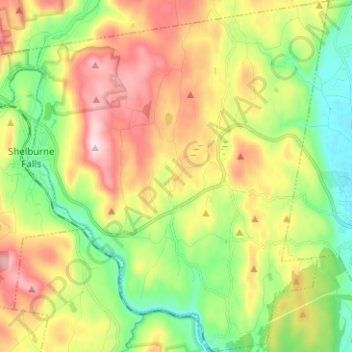 Shelburne topographic map, elevation, terrain