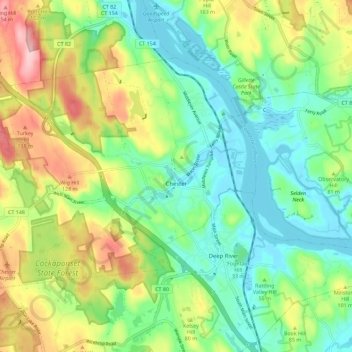 Chester topographic map, elevation, terrain