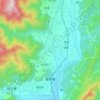 Luye topographic map, elevation, terrain