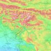 Julian Alps topographic map, elevation, terrain