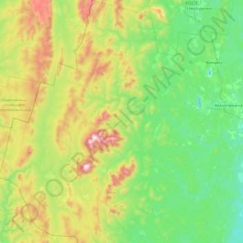 городской округ Карпинск topographic map, elevation, terrain