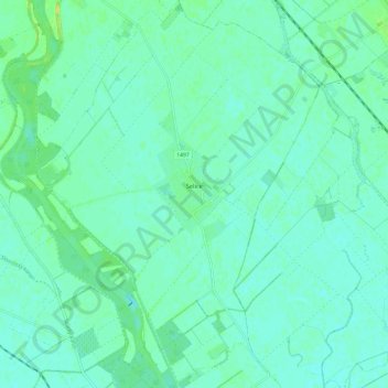 Selice topographic map, elevation, terrain