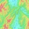 Shiojiri topographic map, elevation, terrain