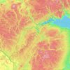 Restigouche County topographic map, elevation, terrain