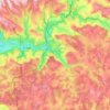 La Canourgue topographic map, elevation, terrain