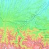 Saint-Gaudens topographic map, elevation, terrain