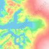 Kangia topographic map, elevation, terrain