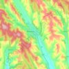 Hîncești topographic map, elevation, terrain