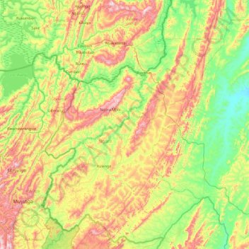 Ngara topographic map, elevation, terrain