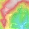 Waggs Gully Road Conservation Covenant topographic map, elevation, terrain