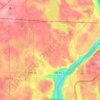 Stillwater Township topographic map, elevation, terrain