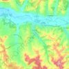 Ribérac topographic map, elevation, terrain