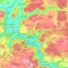 Pappenheim topographic map, elevation, terrain