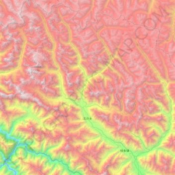 Xümo topographic map, elevation, terrain