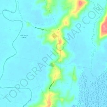 Tucki Tucki topographic map, elevation, terrain