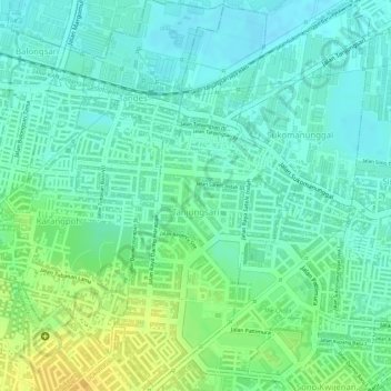 Tanjungsari topographic map, elevation, terrain