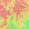 Sangha-Mbaéré topographic map, elevation, terrain