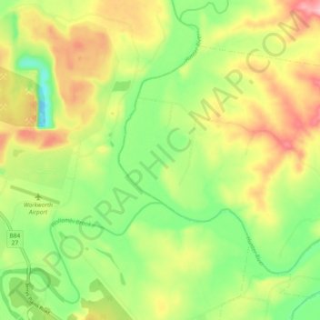 Maison Dieu topographic map, elevation, terrain