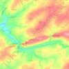 Montpinchon topographic map, elevation, terrain
