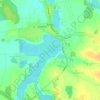 Žasliai topographic map, elevation, terrain